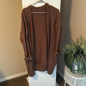 Brown cardigan/sweater